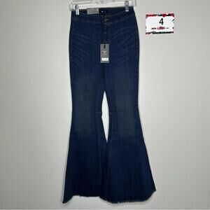 L&B size 4 Extreme Flare Jeans dark wash denim